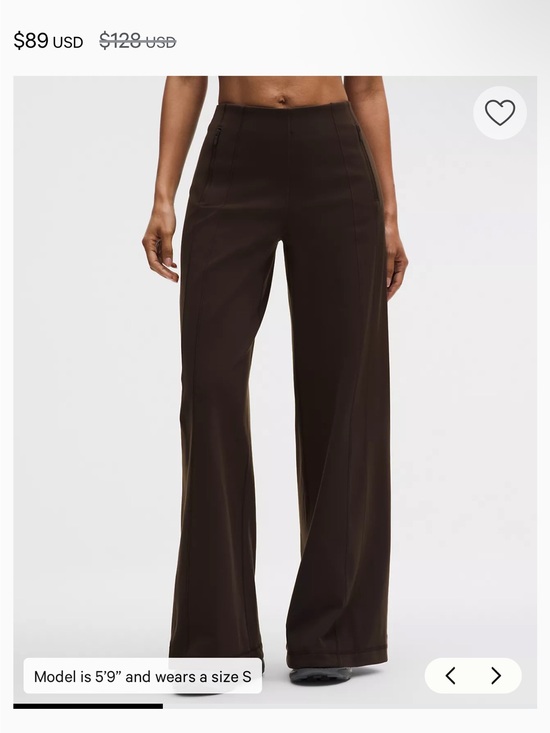 lululemon Pants - lululemon athletica Dark Brown(walnut crunch) Wide-Leg High-Rise Pants
